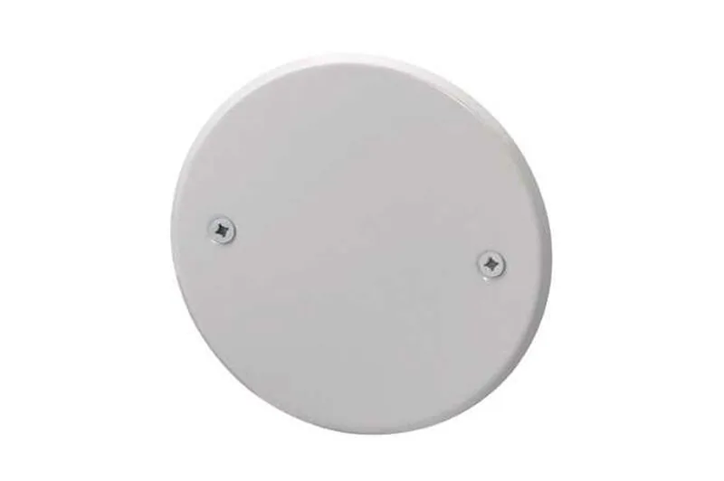 Deksel voor inbouwdoos Ø86 mm, 2 gaten