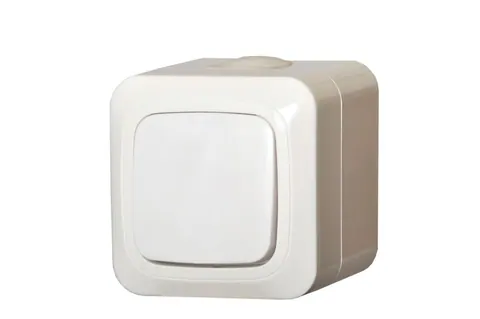Opbouw kruisschakelaar IP44, wit