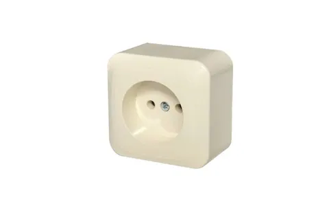 Opbouw dubbele wandcontactdoos met randaarde IP44, zwart