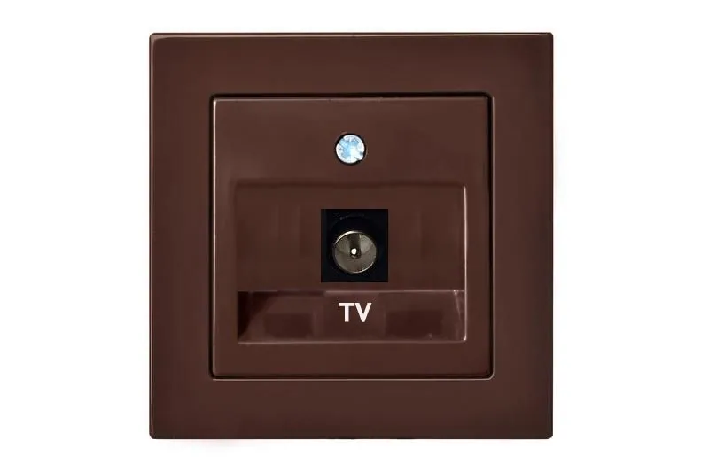 TV-aansluiting F-connector, wit mat