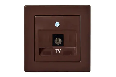 TV-aansluiting F-connector, wit mat