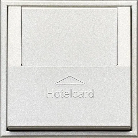 Hotelkaartschakelaar met pulsdrukker, zand mat