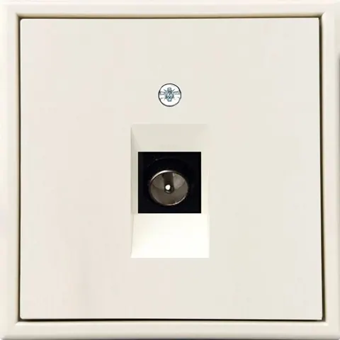 TV-aansluiting F-connector, zand mat