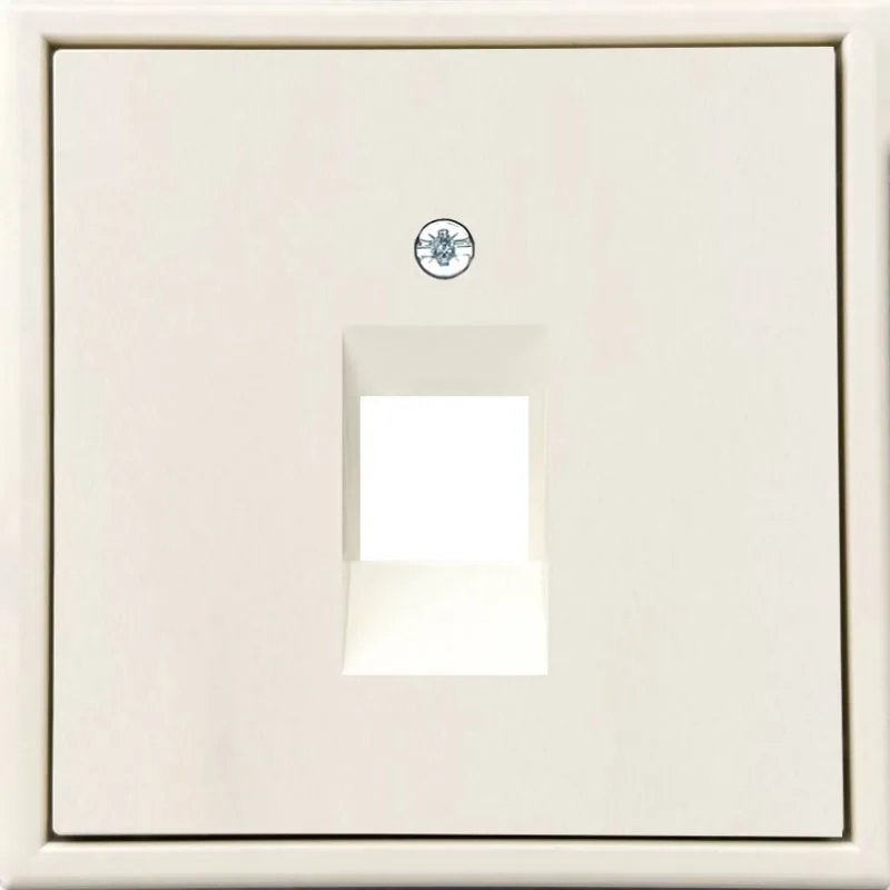 Afdekplaat 1x RJ45 keystone, zand mat