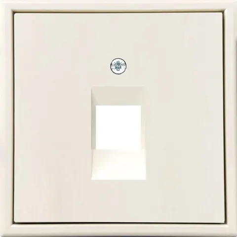 Afdekplaat 1x RJ45 keystone, zand mat