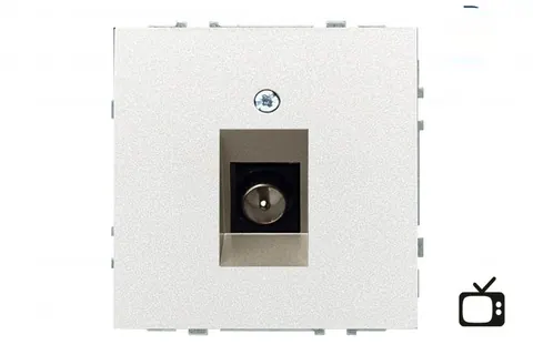 TV-aansluiting F-connector, champagne