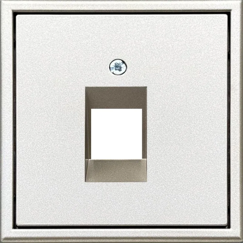 Afdekplaat 1x RJ45 keystone, champagne