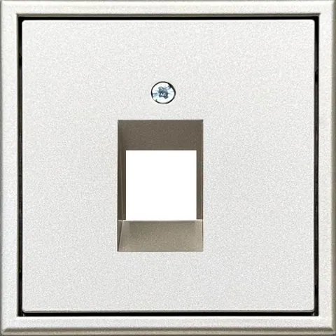 Afdekplaat 1x RJ45 keystone, champagne