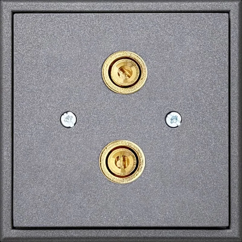 Kabeldoorvoer audio, zwart mat