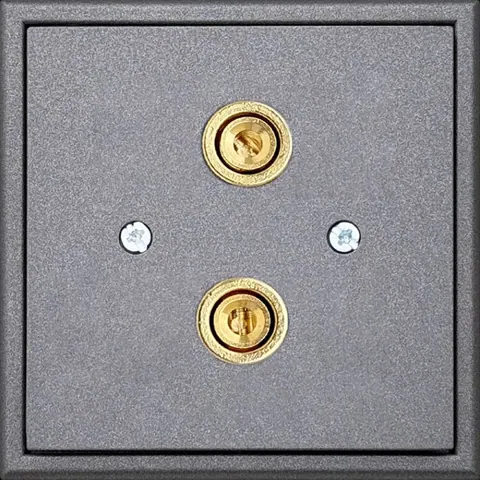 Kabeldoorvoer audio, zwart mat