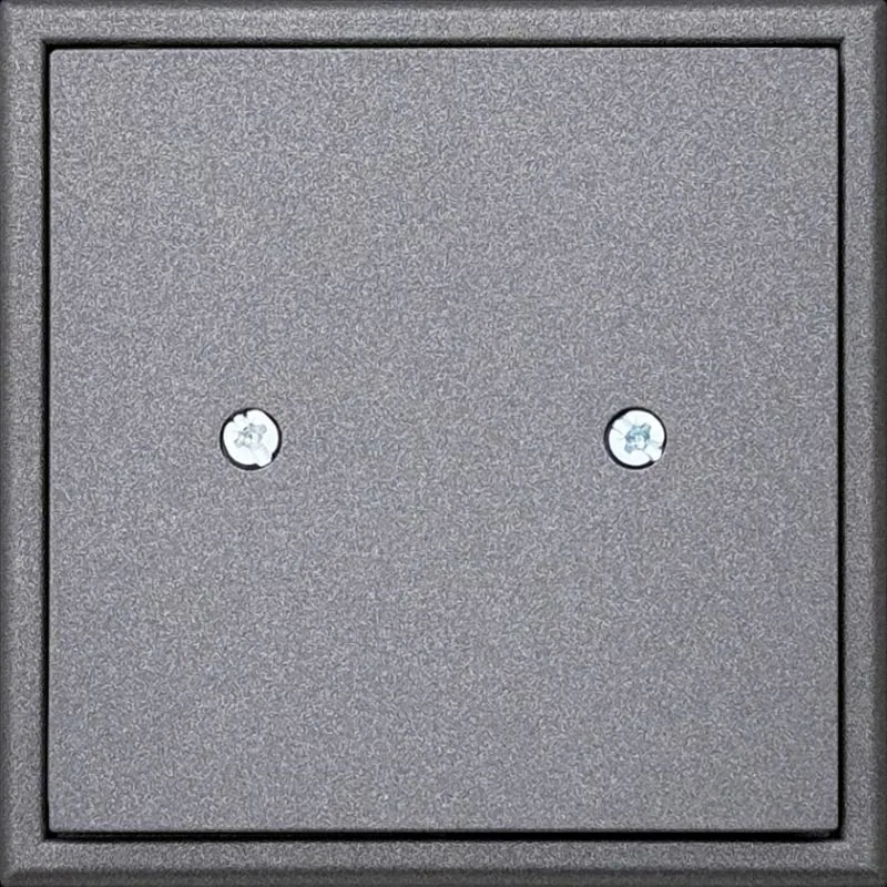 Blindplaat, zwart mat