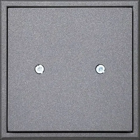 Blindplaat, zwart mat