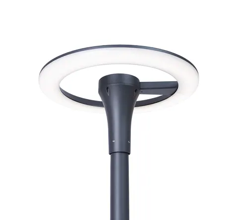 LED paaltoparmatuur ringvorm 1.500 lm 3000K, RAL 7016 antraciet