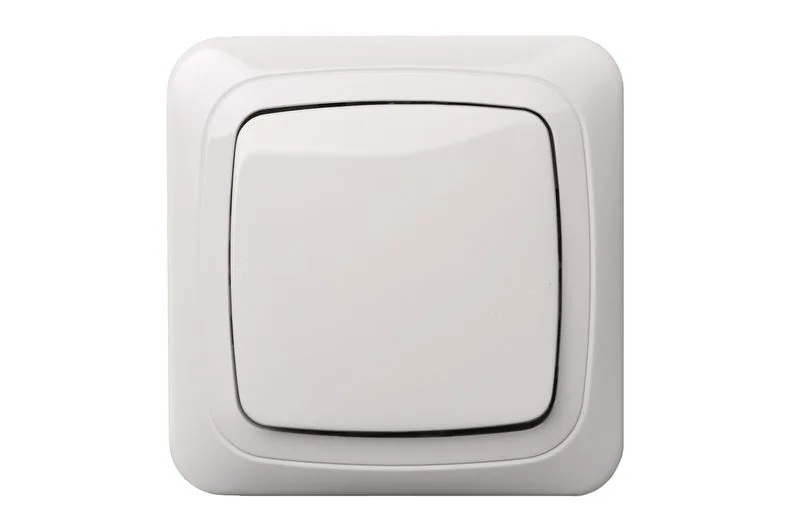 Enkelpolige schakelaar, wit