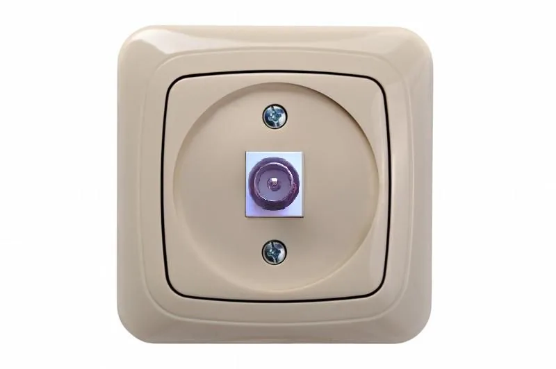 TV-aansluiting F-connector, zand