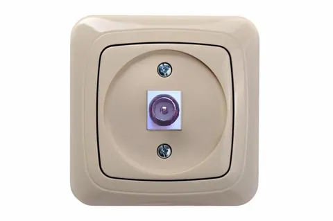 TV-aansluiting F-connector, zand