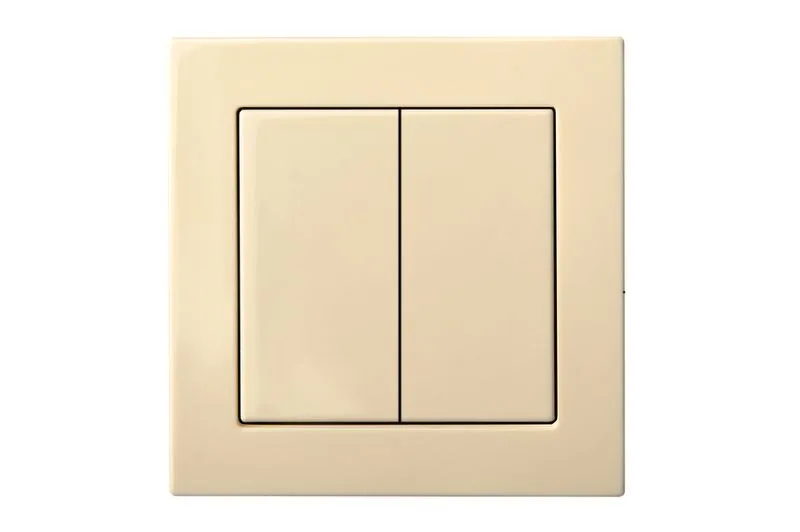 Serieschakelaar (2-voudig) IP44, zand