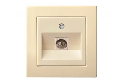 TV-aansluiting F-connector, zand