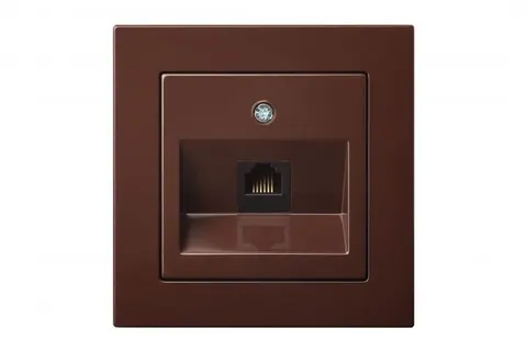 Netwerkaansluiting RJ45 CAT6, bruin