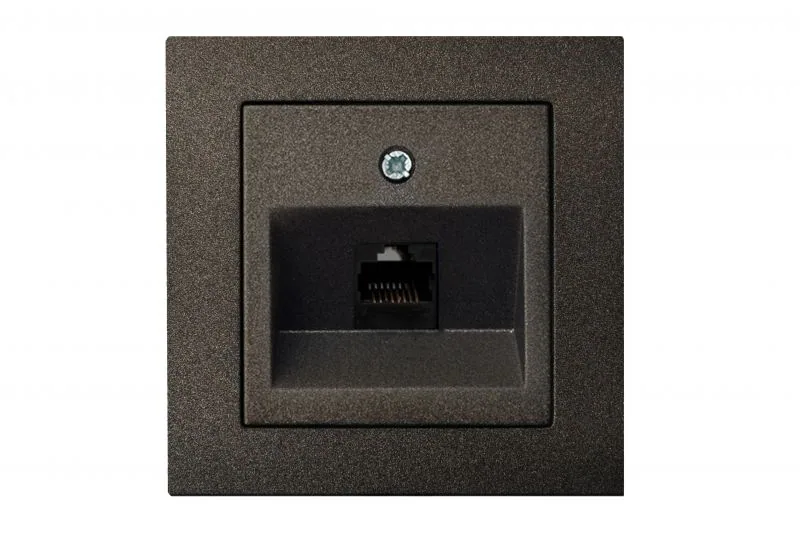 Netwerkaansluiting RJ45 CAT6, antraciet