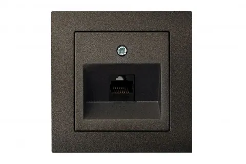 Netwerkaansluiting RJ45 CAT6, antraciet