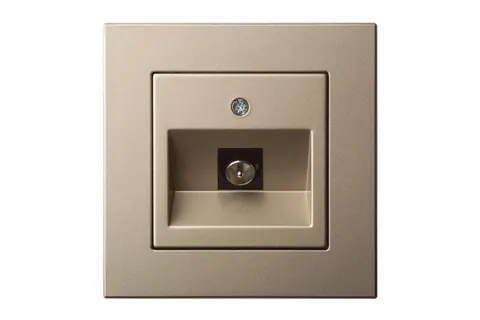 TV-aansluiting F-connector, champagne