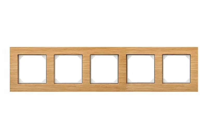 Afdekraam 5-voudig Classic, eiken