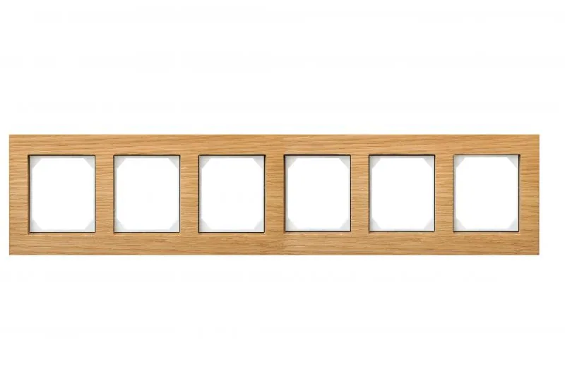 Afdekraam 6-voudig Classic, eiken
