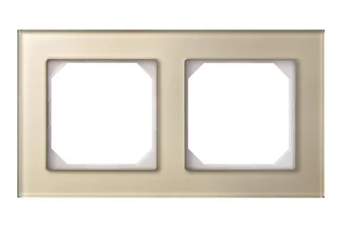 Afdekraam 2-voudig Classic, champagne glas glanzend