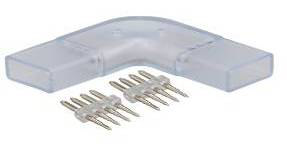 Hoekkoppelstuk L 230V-strip 4-polig (RGB)