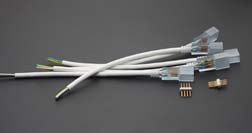Aansluitkabel 230V-strip 4-polig 15cm (enkelzijdig, RGB)