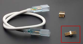 Verbindingskabel 230V-strip 4-polig 25cm (RGB)
