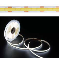 COB LED-strip CCT 608 leds/m 12/24V (3-draads) — PCB 10 mm