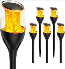 Solar fakkellamp 0,3W vlameffect H645