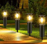 Solar tuinfakkel 0,5W warmwit