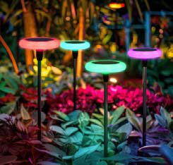 Solar priklamp 0,4W RGB H750
