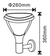 Solar wandlamp 5W accu 8Ah