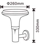 Solar wandlamp 5W accu 8Ah