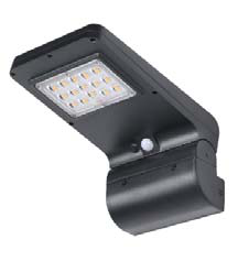 Solar wandlamp 5W accu 8Ah 180°