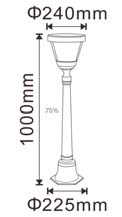 Solar lantaarnpaal 4,5W 160cm