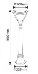 Solar lantaarnpaal 4,5W 160cm