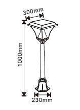 Solar lantaarnpaal 10W 210cm