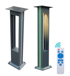 Solar pollerlamp 2,5W 3-CCT 800mm