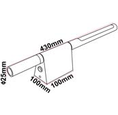 Wandleeslamp 3W met schakelaar