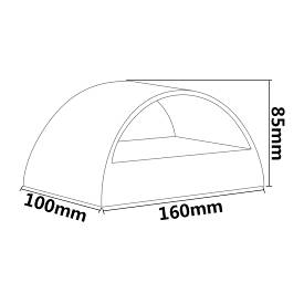 Wandspot draaibaar 3W vierkant (model B)
