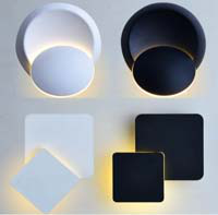 Wandlamp rond 9W met draaibare ring Ø235