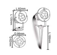 Prikspot LED 9×1W Ø138 mm