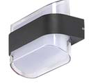 Gevelarmatuur up/down 2x6W ruitvormig design